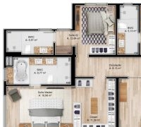 Cobertura Duplex com Jacuzzi na área externa